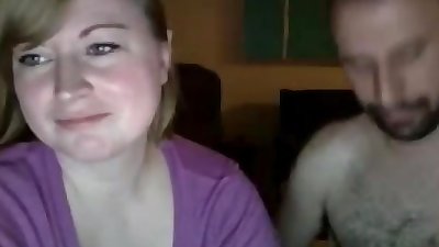 Exhibitionist couple on Omegle