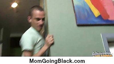 My mom go black : Hardcore interracial video