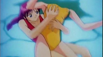Anime lesbian underwater fuck