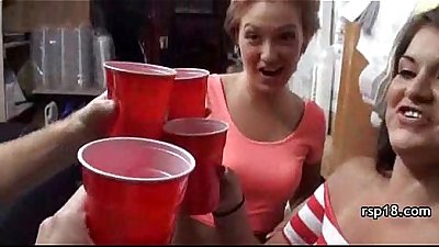 Hardcore fucking at a college party