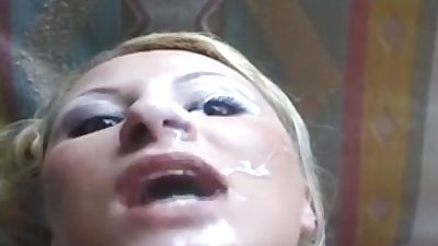 Tracee from 1fuckdate.com - Cumshot facial with cum play
