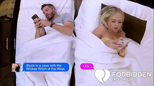 Sexy blonde fucks her horny step-brother