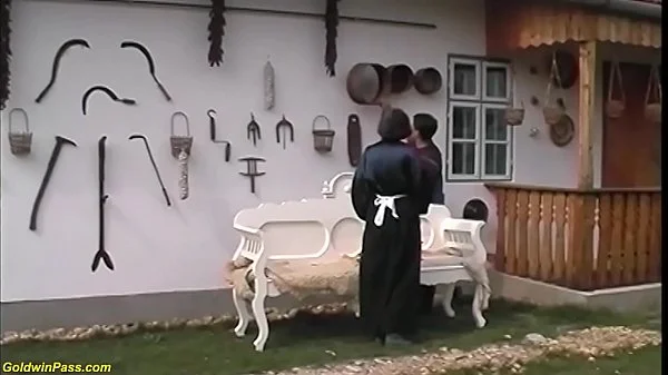 extreme ugly fucks grandson outdoor