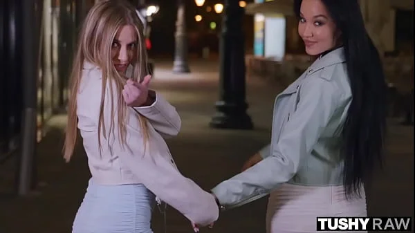 TUSHYRAW Besties take turns getting their asses fucked hard