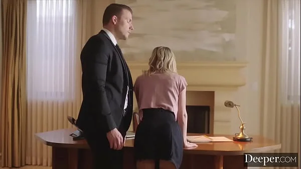 Deeper. Submissive Secretary Demi Gets Dominated & Spanked