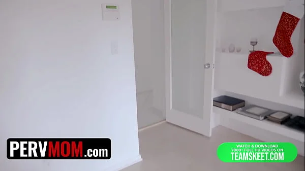 Busty StepMom Cory Chase Strips Down And Gives StepSon His Christmas Present Early - PervMom