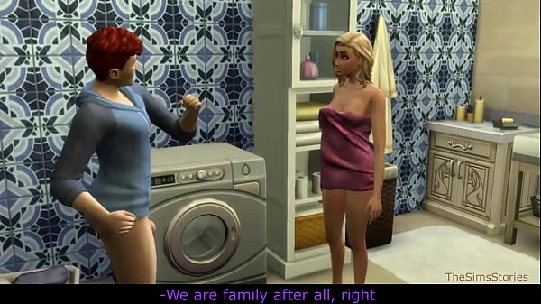 Sims 4, my voice, Seducing milf step mom was fucked on washing machine by her step son
