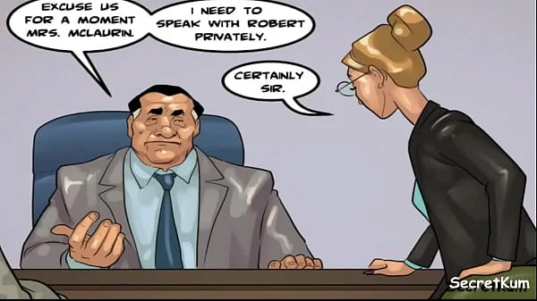 The Mayor S.#5 ep.#2 - Big Dick Boss Cums in his Secretary's Throat - Ebony office Babe