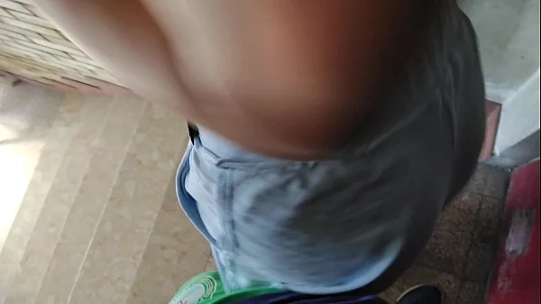 Cheating wife sucked neighbor's dick in the entrance while husband was at home - RolePlaysCouples