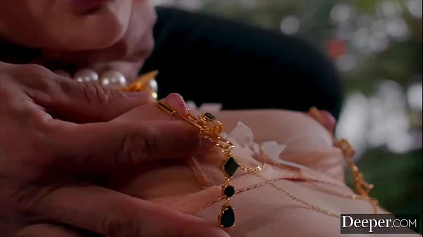 Deeper. Tiny sub Lika is gagged, dominated & fucked hard