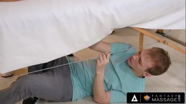 FANTASY MASSAGE - Hot MILF Sarah Vandella Catches A Pervy Intruder During Her Massage