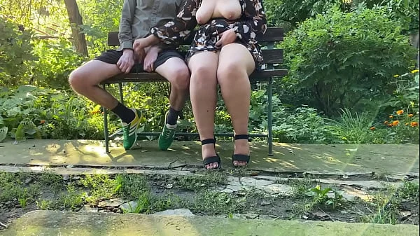 Sight of my mother-in-law's natural big tits made me cum profusely