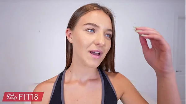 Gorgeous 18 Year Old Ukrainian Refugee Sissy Moore Models In Yoga Pants and Fucked By Agent - 60FPS