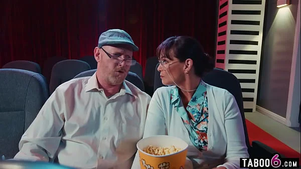 Movie theatre had teen couple fucking disburbing old people trying to watch