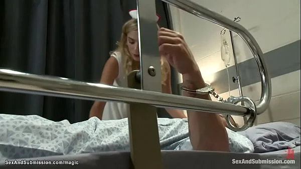 Overpowered nurse bound and fucked