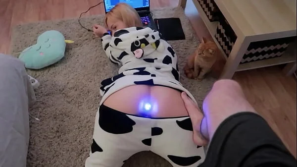 Anal teen in cute onesie pajama EstieKay