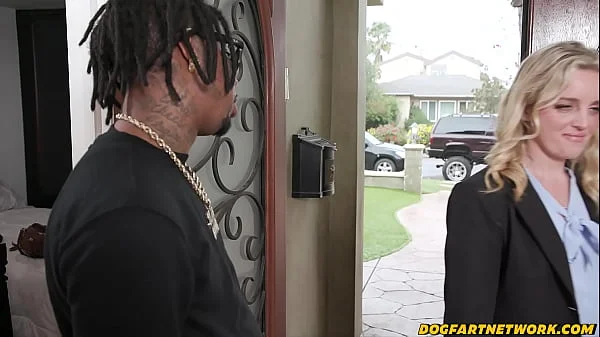 Big COCKED Paroless Spitroasted Blonde Parole Officer - Charlie Forde - Dogfart