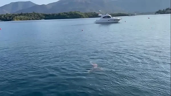 Monika Fox Morning Swimming Naked In The Bay