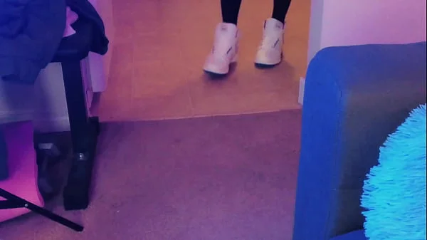 Self cum eating from hot blonde