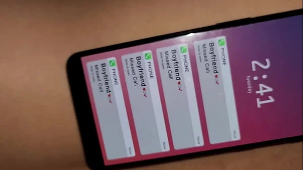 Japanese student sucking dick while her boyfriend calls