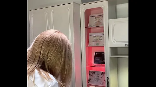 The beauty came for a deep bikini waxing, most likely she is getting ready for hot sex