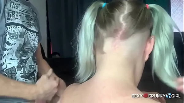 You Cut My Hair, I Suck Your Dick! Trading A Sloppy Blowjob For A Haircut : Cum on Her Head