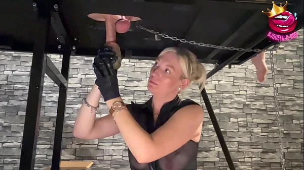 Milking table ruined orgasms session