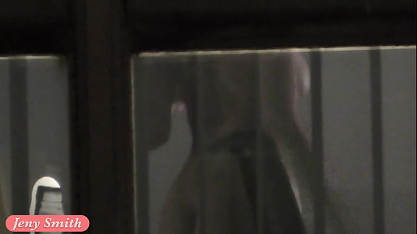 Rehearsals pt1. Jeny Smith in tansparent suit with high heels